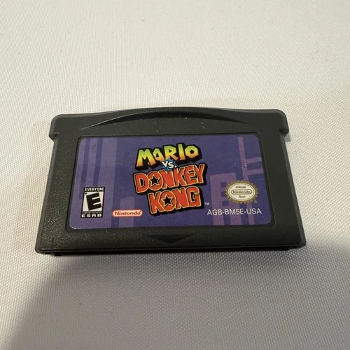 Mario vs Donkey Kong GBA Nintendo Puzzle Platformer Cartridge Game Retro