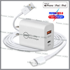Charger Cord USB C PD 20W Fast Charger Power Adapter Block For iPhone 13 12 11 8