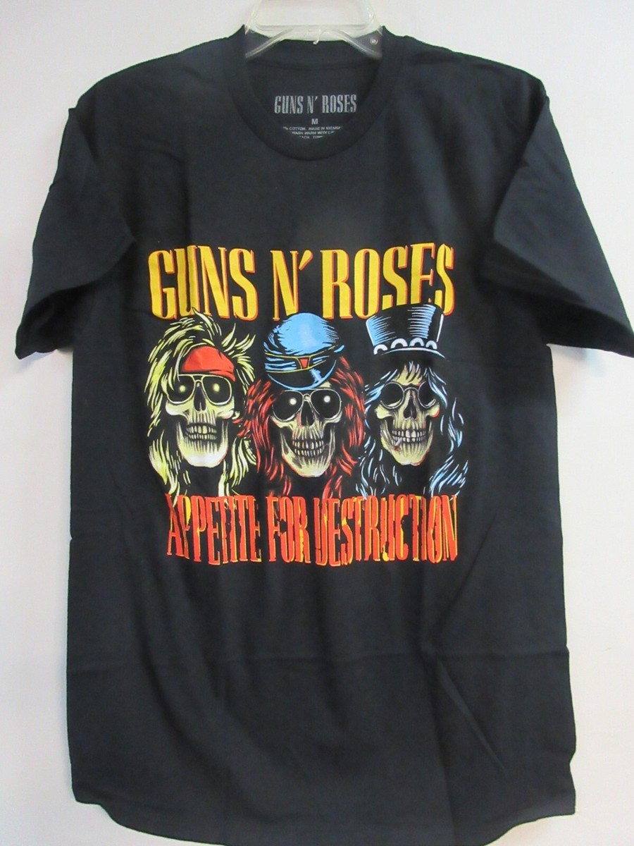 GUNS n' ROSES OFFICIAL MERCH THREE SKULLS 2023 BAND CONCERT