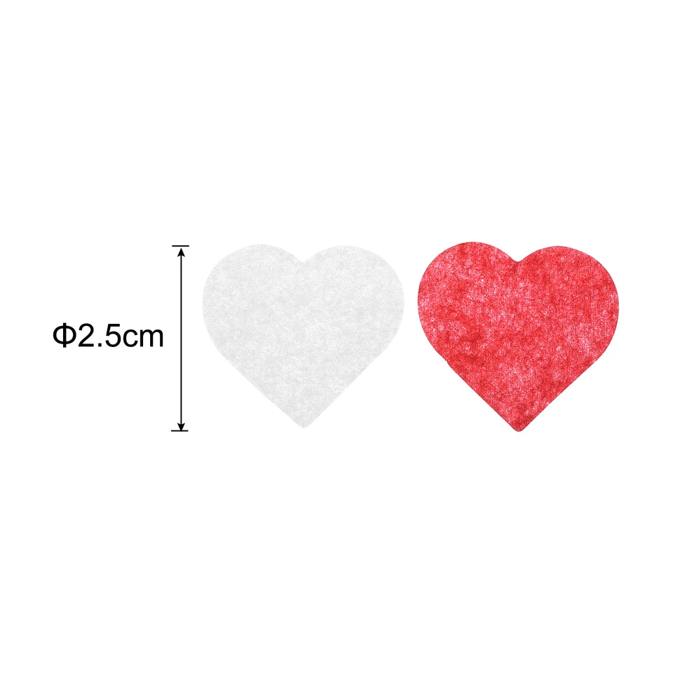 Heart Paper Confetti, 50g / 1.8oz Red White - Image 2 of 4