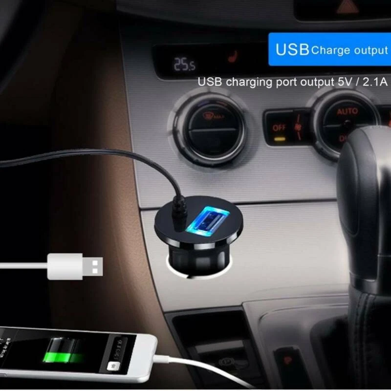 Bluetooth Audio Receiver Car MP3 Player AUX Adapter USB Charger FM Transmitter - Image 4 of 4