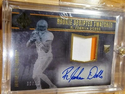 2017 Panini Majestic Scripted Swatches Gold /15 R Joshua Dobbs Rookie Auto RC