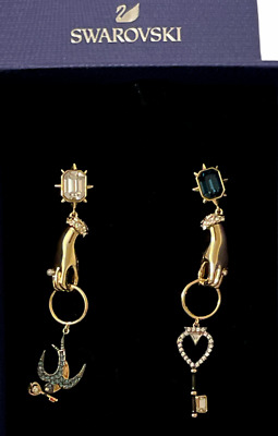 【50%OFF】 Pierced Magic Tarot Swarovski Authentic Earrings, eBay | plate Gold-tone Multi-colored, アクセサリー