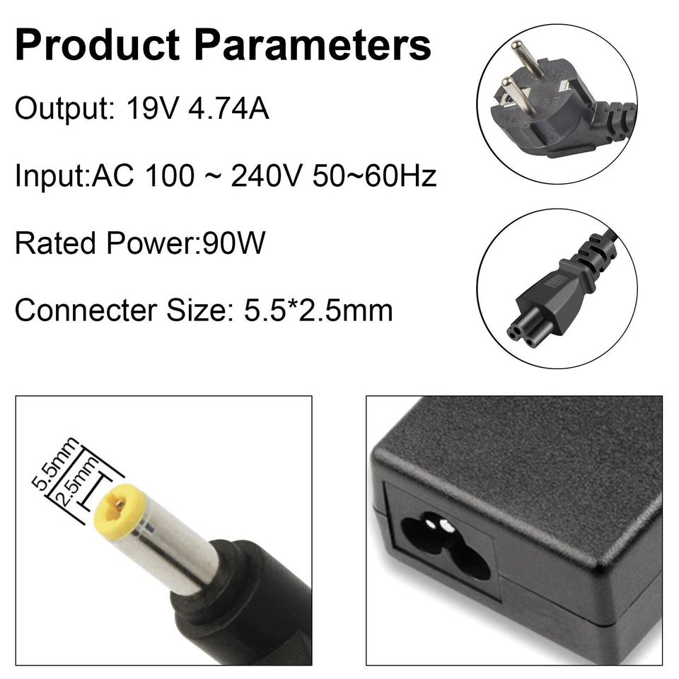 Netzteil 19V 4.74A für Asus Toshiba Delta Electronics ADP-90CD DB ADP-90MD BB - Bild 2 von 4