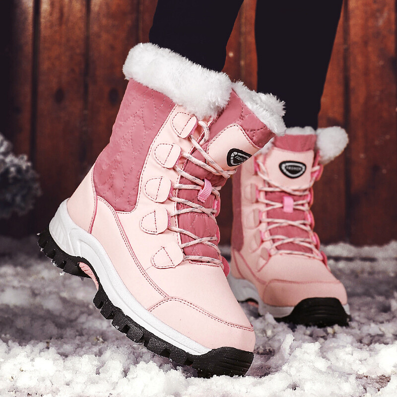 Women Winter Snow Boots Warm Fur Lined 