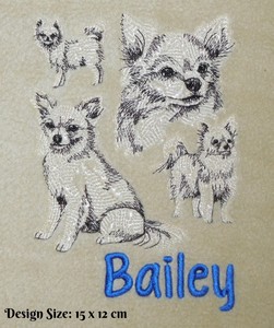 Embroidered Personalised Dog Blanket Or Towel Long Hair