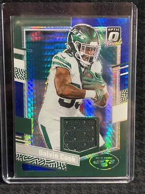 2023 Panini Donruss Optic Threads Blue Hyper Prizm Dalvin Cook #DT-DC