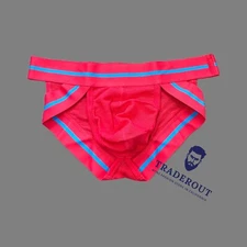C-IN2 men red Scrimmage Hustle brief underwear size M L