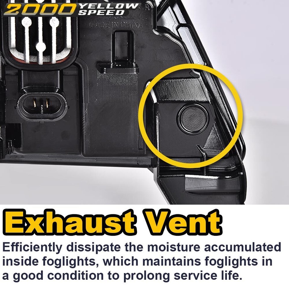 Fog Light Assembly Kit LED Fog Lights Replacement For 2019-2022 Chevy Silverado 1500 - Clear Lens, Chrome Housing Clear Lens Fog Light - Foto 14