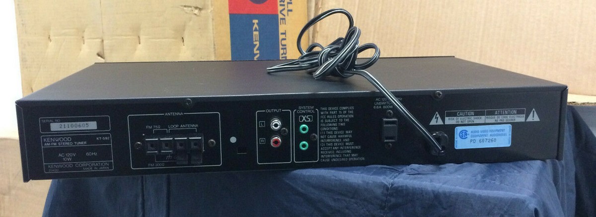 KENWOOD　TUNER KT-2020（B） Kenwood KT-592 AM/FM Stereo Tuner | eBay