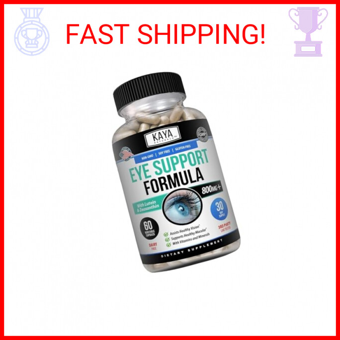 Kaya Naturals Eye Health Supplement - Lutein & Zeaxanthin - Supports Eye Strain,