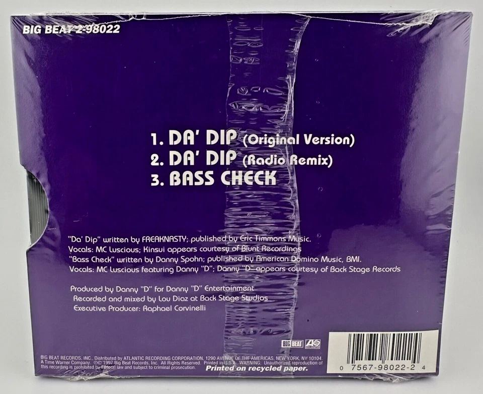 MC Luscious - Da' Dip [ NEW CD Single, 1997 ] * SEALED * - Image 2 of 4