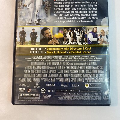 21 Jump Street (DVD, 2012) Comedy Jonah Hill Channing Tatum Ice