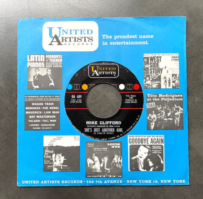 7'' Mike Clifford - She's Just Another Girl / Close To Cathy - US UA