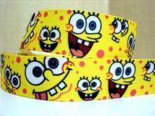 1.5 INCH GROSGRAIN RIBBON Hair Bow Supplies Wholesale Spongebob 1203972