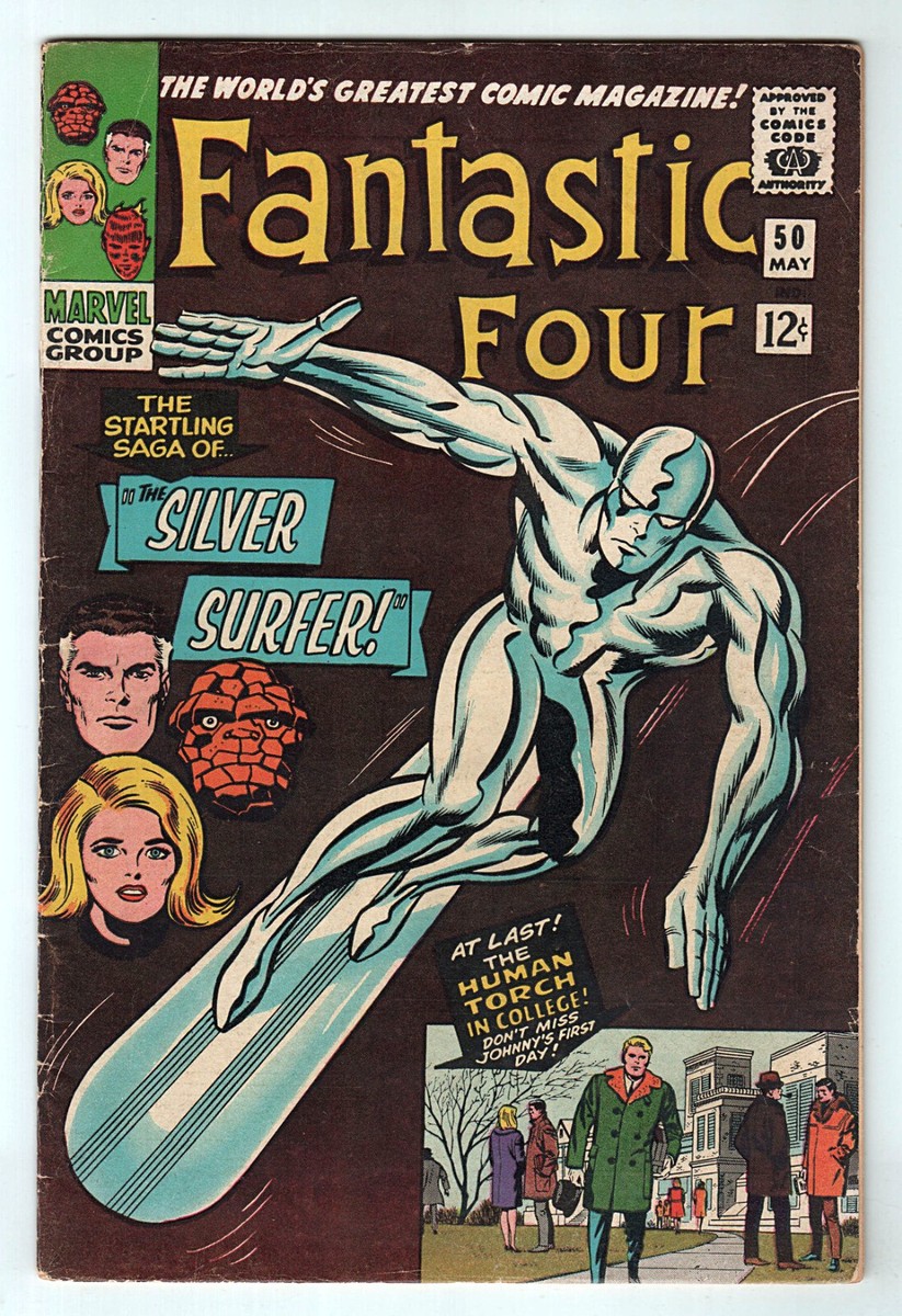 Marvel 1966 FANTASTIC FOUR 1st Series No. 50 Full Silver Surfer