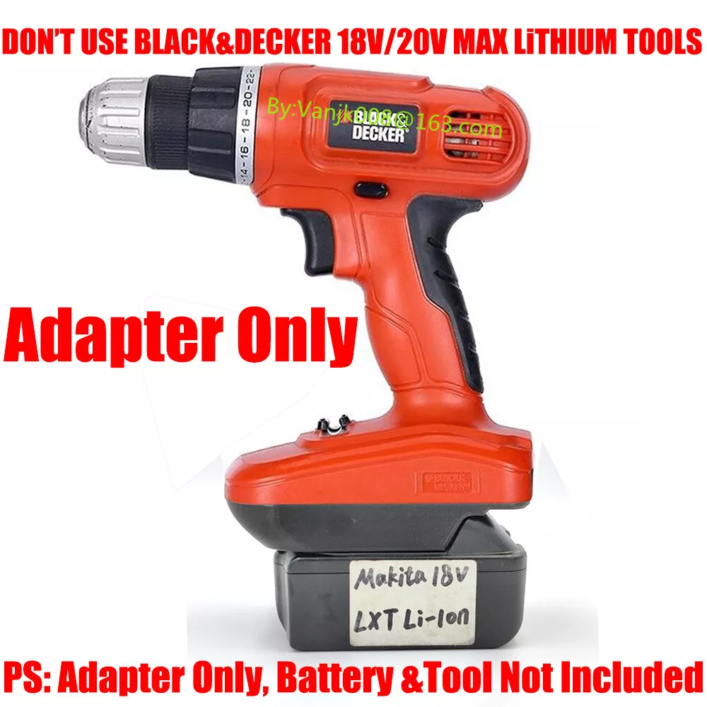 1x For Makita 18V LXT BL1830 Li Ion Battery To Black Decker 18V