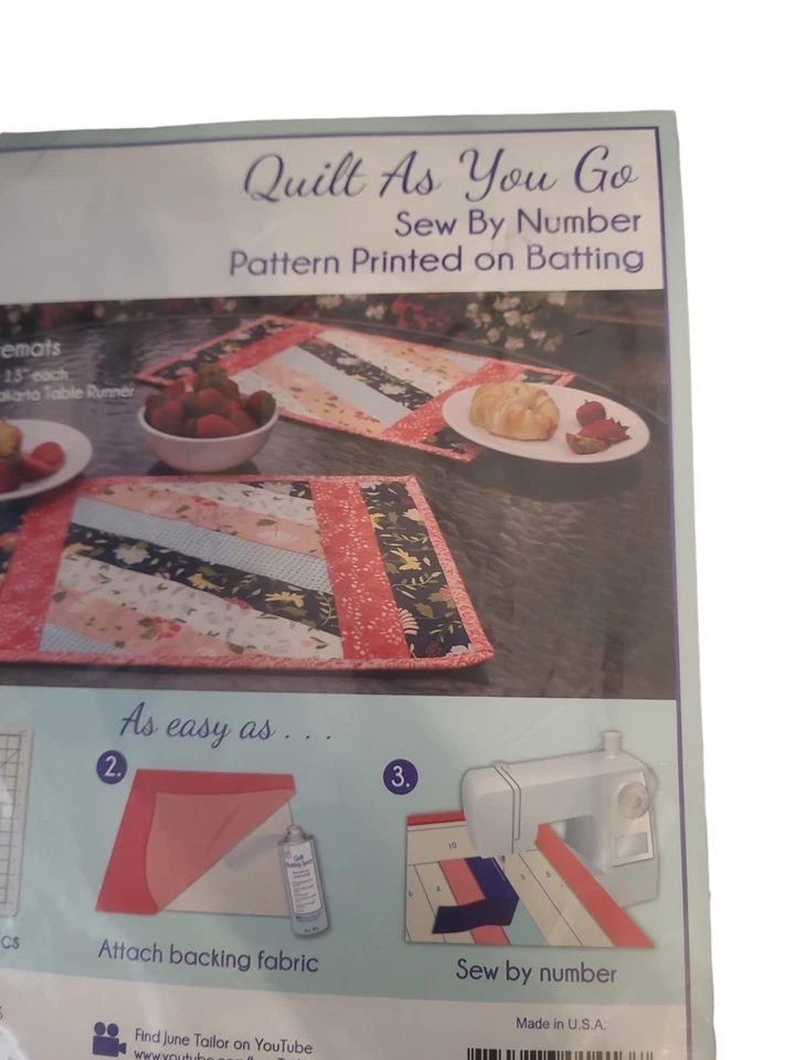 June Tailor Home Quilt As You Go Placemats (6) (C) -Jakarta Grannycore - Image 2 of 4