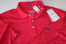 Tommy Bahama Polo Shirt Tropicool Spectator Pink Plumeria New T215231 Medium M