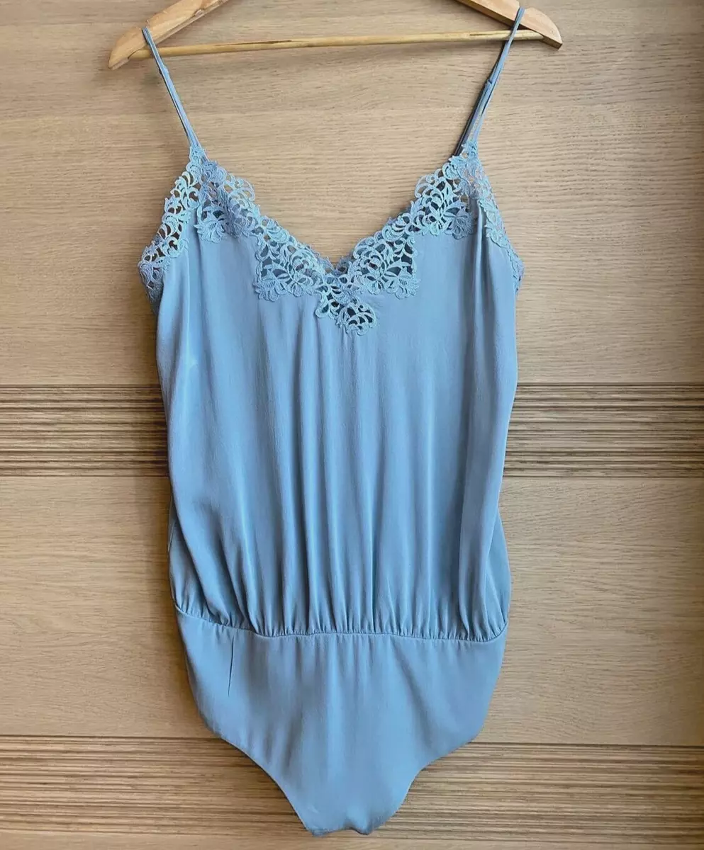 Tender style silk bridal body LA PERLA Petit Macrame size EU 40 US M IT 3