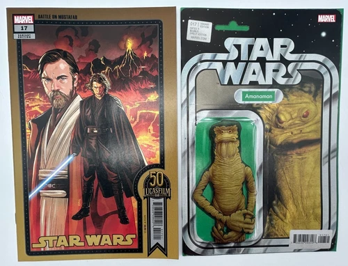 Marvel - Star Wars # 17 - Battle of Mustafar & Amanaman Action Figure Variant