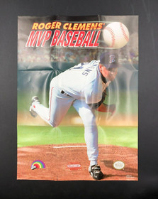 Roger Clemens' MVP Baseball (Nintendo NES) in Box w/ Manual + Poster + Sleeve