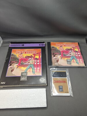 China Warrior TurboGrafx 16 CIB complete with box and manual