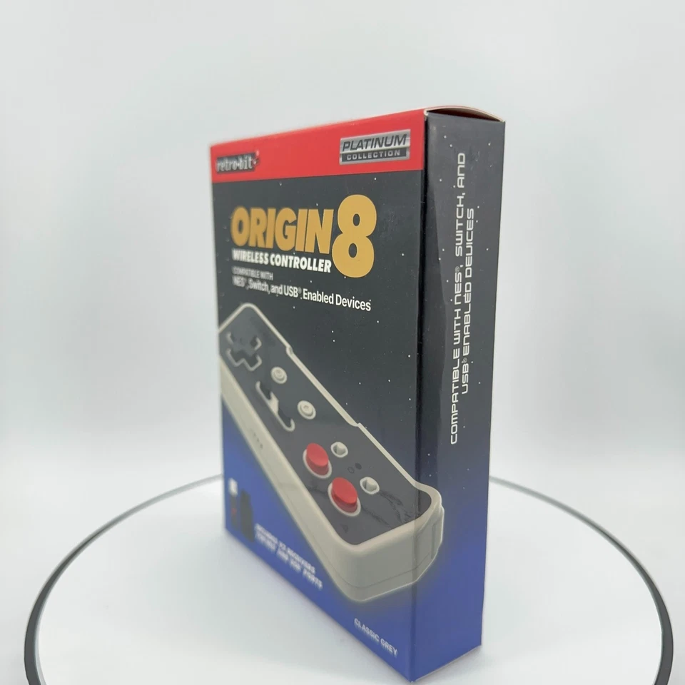 Retro-Bit Origin8 2.4 GHz Wireless Controller for Nintendo NES/Switch/USB - Image 4 of 4