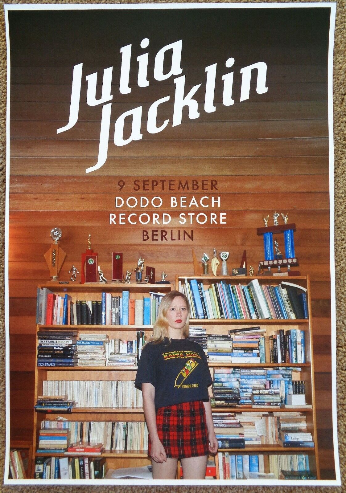JULIA JACKLIN 2016 Gig POSTER Berlin Germany Concert