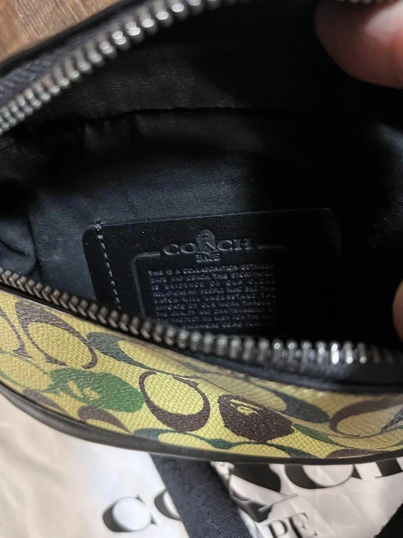 A Bathing Ape × Coach Collaboration Rivington Belt Bag Men's