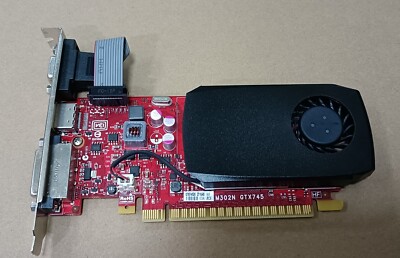 DELL GTX745DE-4G 0TC2P0 Graphics Card NVIDIA GeForce GTx 745 DDR3 128Bit  DVI-D