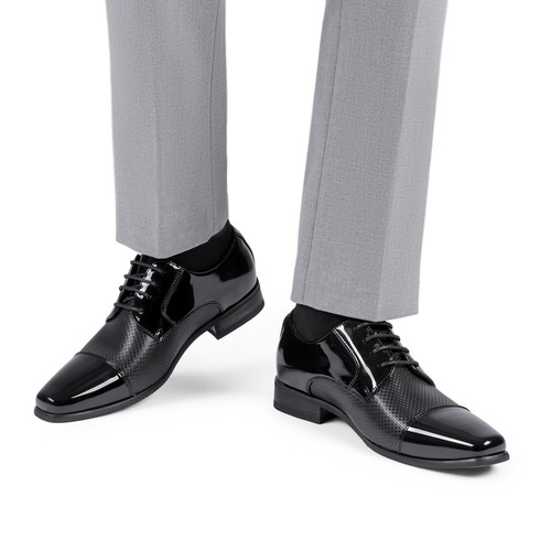 Zapatos de vestir clásicos con cordones formales ligeros con cordones para hombre - Imagen 5 de 18