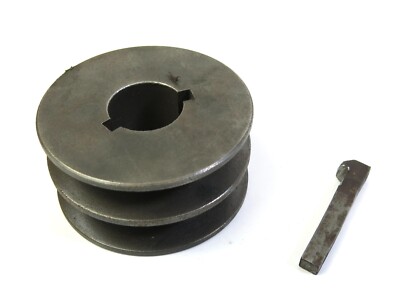 South Bend 13'' Lathe Motor 2-Step Pulley with Key 7/8'' Bore