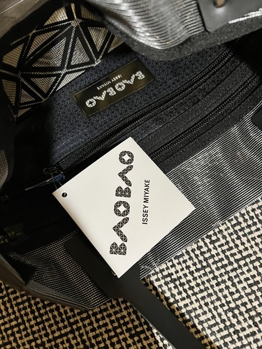 NEW RARE Issey Miyake Bao Bao Frame Tote Transparent Charcoal Gray - Picture 3 of 6