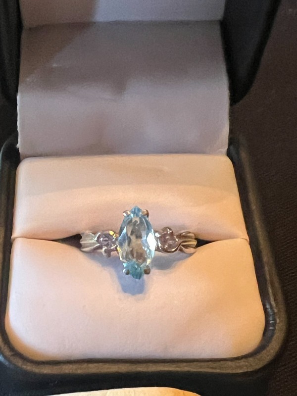 Michael Anthony Sterling silver 925 Ring MA 5.3 g Size 7.5 Blue