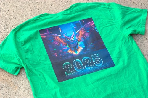 Diseños de DJ apocalíptico y búho arco iris 2025 en papeles de transferencia de calor para planchar - Imagen 9 de 9