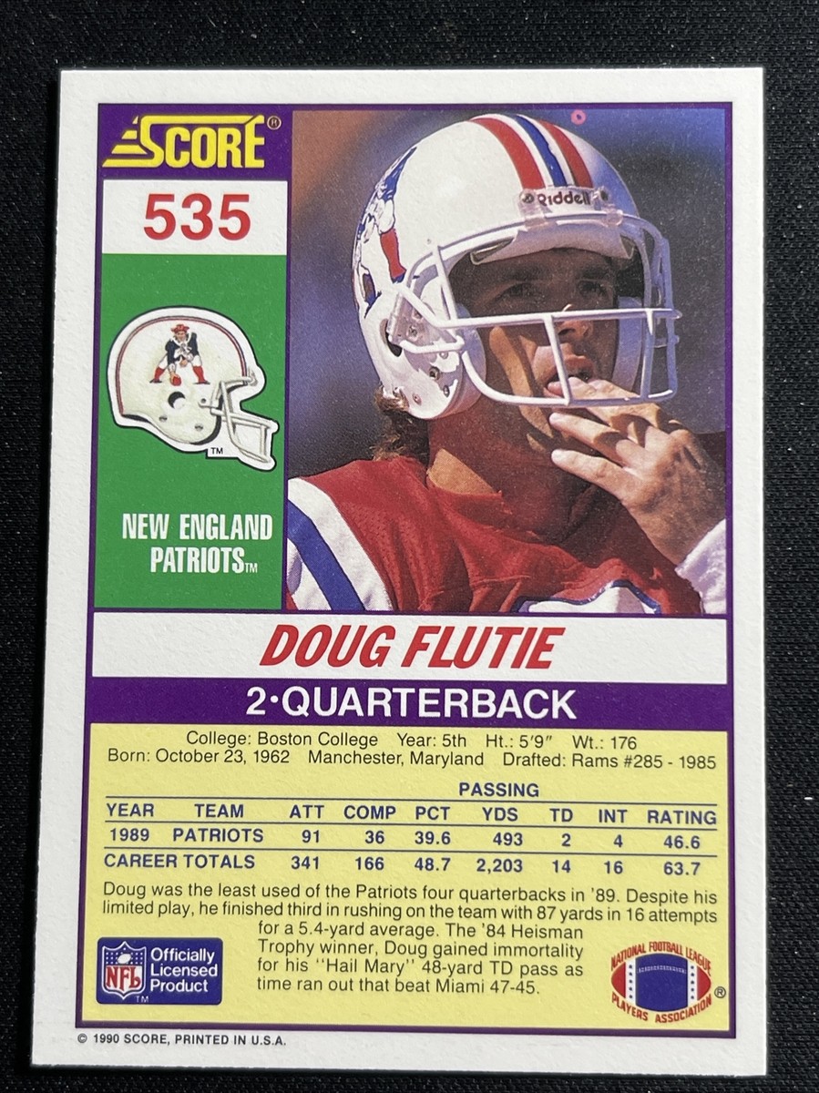 スポーツ Kenner SLU Doug Flutie Patriots 1990 FP 1990 Score #535 Doug Flutie New England Patriots | eBay
