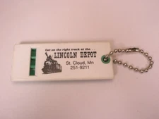 Lincoln Depot Saint Cloud Minnesota Travel Souvenir Vintage Key Chain kc37