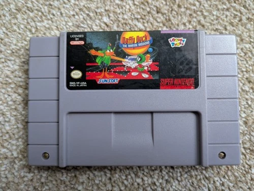 Daffy Duck: The Marvin Missions SNES *Tested* Works - Authentic Cartridge Only