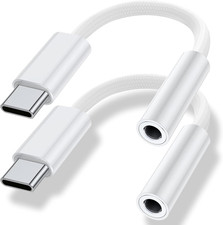 USB Type C to 3.5Mm Headphone Jack Adapter , USB C to Aux Audio Dongle Cable