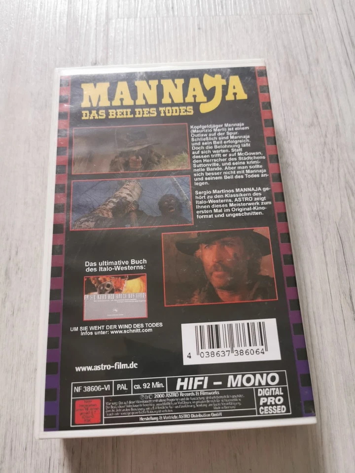 VHS Mannaja - Das Beil des Todes (1982)  Italowestern Astro  - Bild 2 von 4