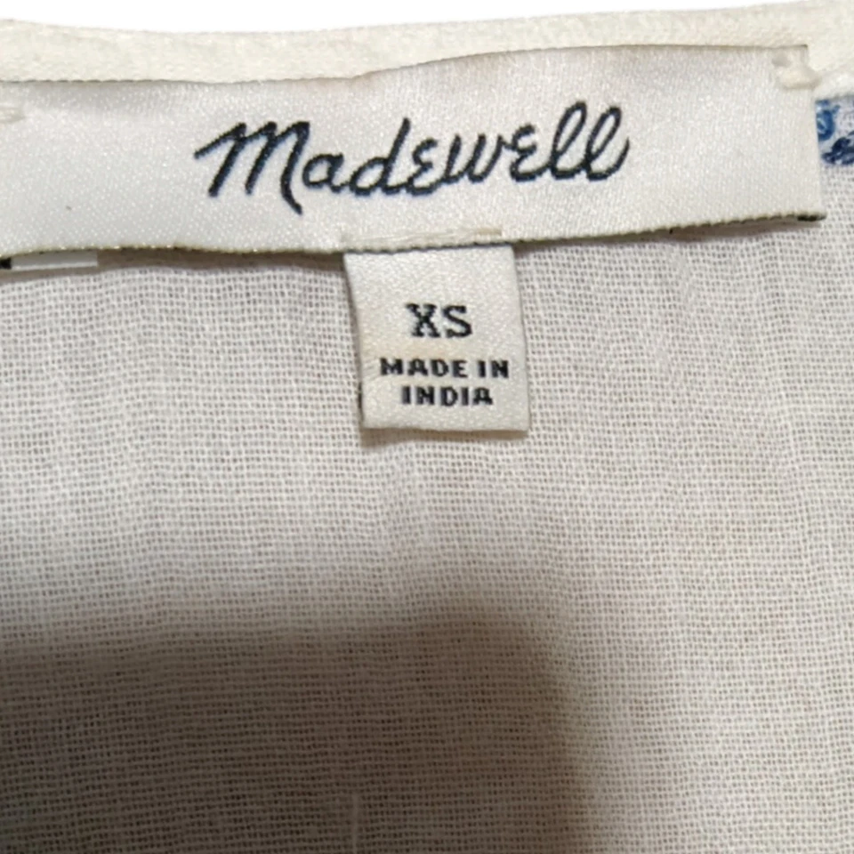 Madewell pom pom fringe Peasant Top - Image 4 of 4