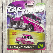 CarTuned Lowriders Series 2 1956 Chevy Nomad Diecast Metal Pink/White Unopened