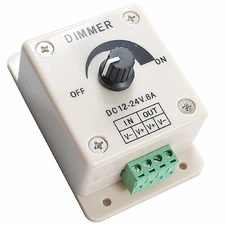 DC 12V 24V LED Dimmer Switch 8A Brightness Controller For LED Strip Light Lamp A