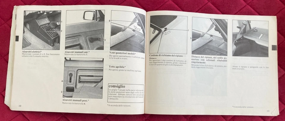 RENAULT 5 Libretto Uso e Manutenzione 1988 - Immagine 2 di 3