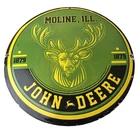 Vintage John Deere Porcelain Sign - Farm Tractor Gas Pump Motor Oil Sign