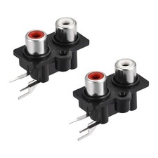 2PC New RCA Female Jack Panel Mount Connector 3-Pin for Audio Video AV Equipment
