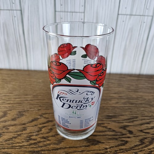 Official 127th Kentucky Derby Mint Julep Glass Churchill Downs Rose Winners 2001 - Picture 1 of 6