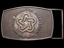 IL23133 VINTAGE 1976  AMERICAN REVOLUTION BICENTENNIAL  BELT BUCKLE