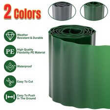 9M Garden Plastic Green Lawn Edge Edging Border Fence Grass Flexible Wall Path